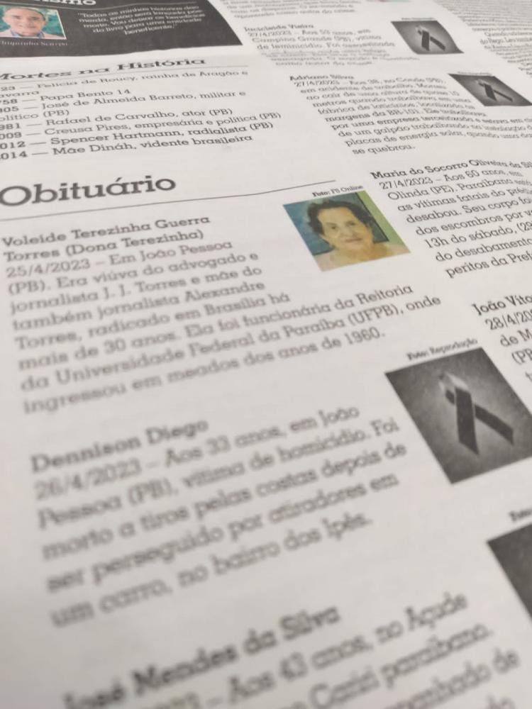“OBITUÁRIO”; por Misael Nóbrega 