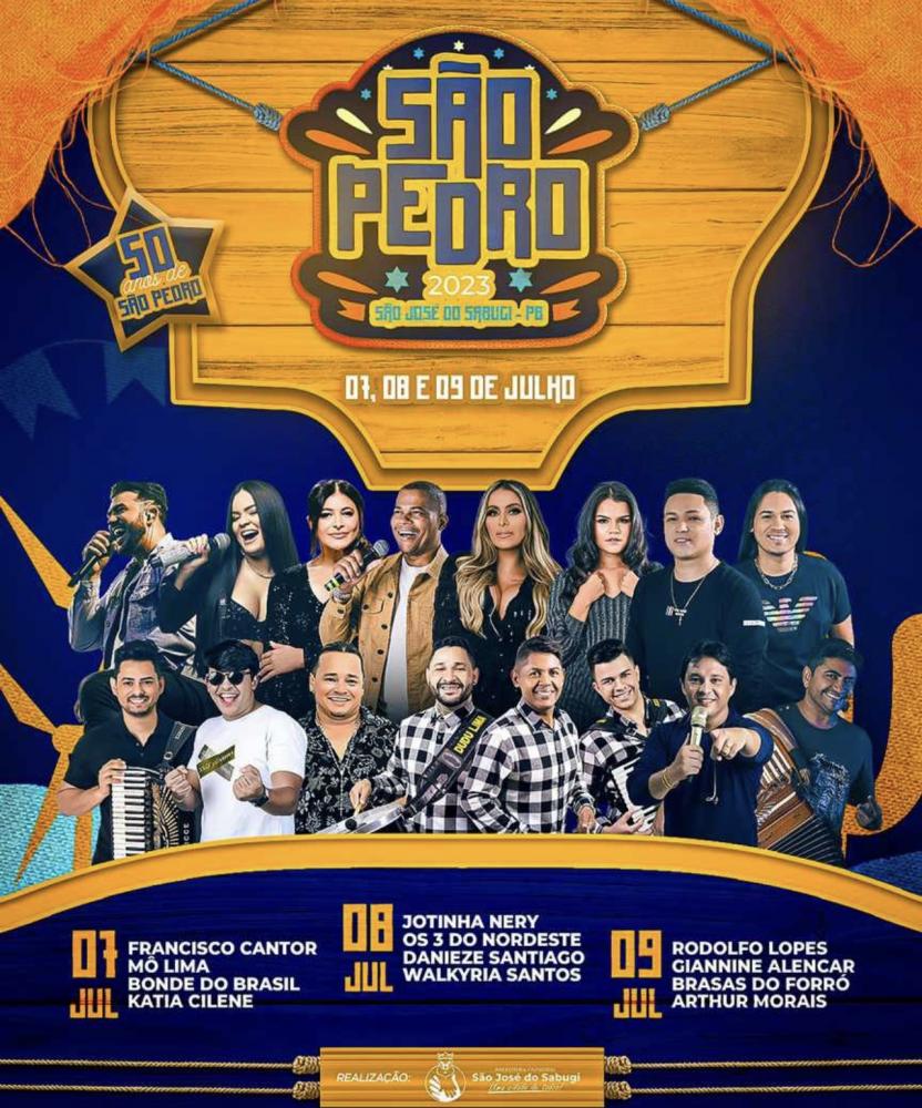 Confira a programação do São Pedro de São José do Sabugi-PB 