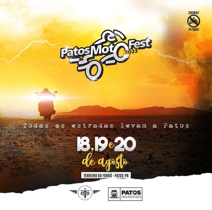 Patos Moto Fest acontece neste fim de semana com shows de Joãozinho, Many For Nothing, Retrohollics e muito mais. Confira a programação! 
