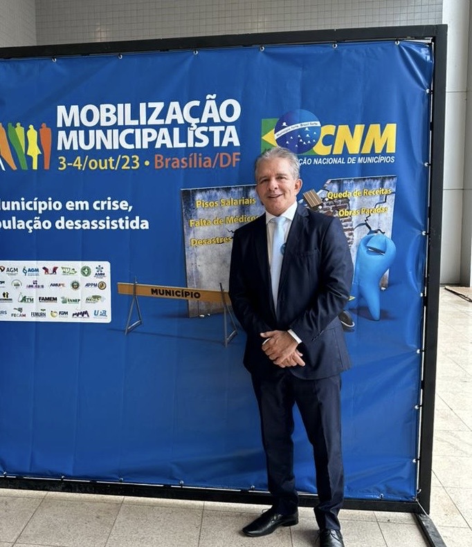 Prefeito Nabor participa de mobilização, em Brasília, contra a redução do FPM