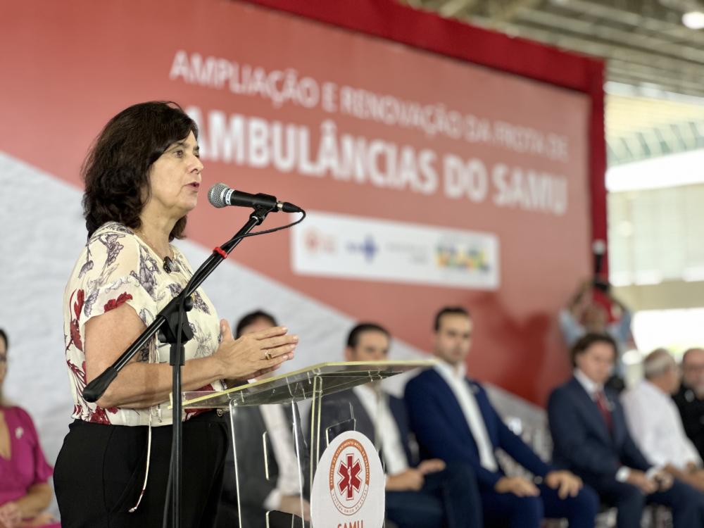 Ministra da Saúde diz que meta do Governo Federal é expandir a cobertura do Samu para todos os municípios do país até 2026