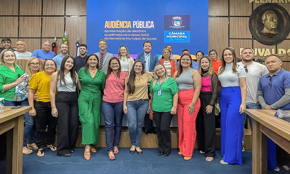 Saúde apresenta relatórios 2023/2024 em audiência pública na Câmara