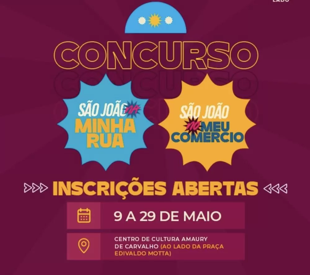 Prefeitura de Patos lança editais para os concursos “São João no meu Comércio” e “São João na Minha Rua”