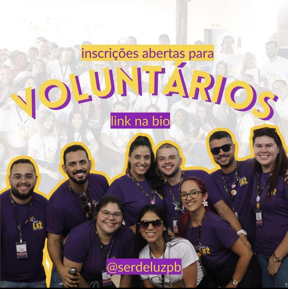 Projeto Ser de Luz abre inscrições para voluntários 
