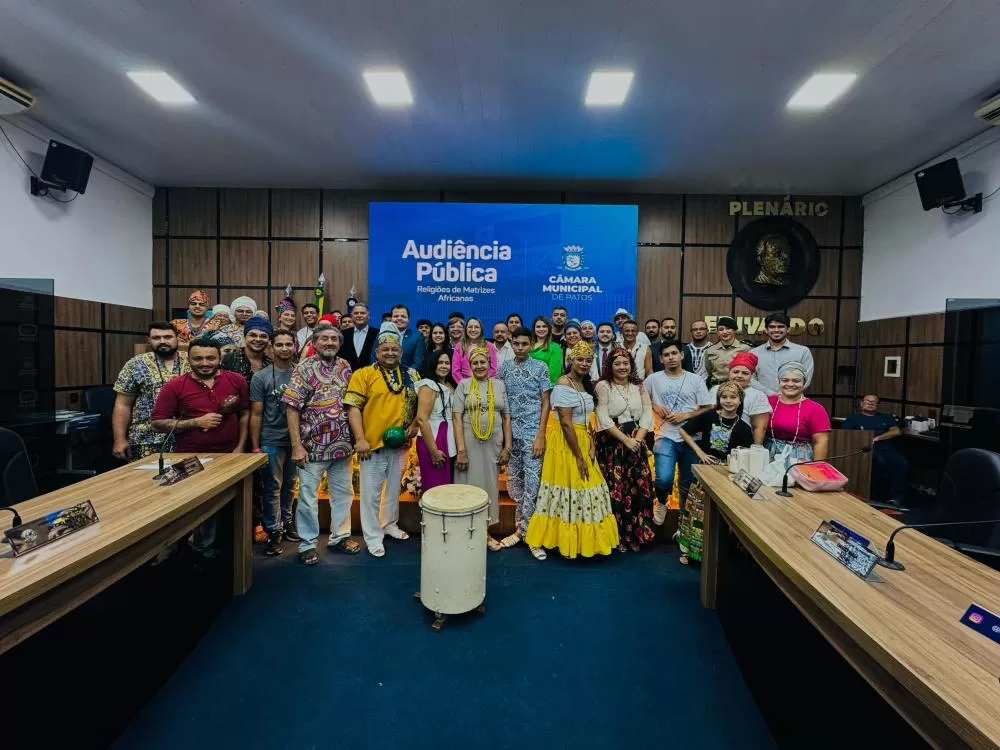 Tide Eduardo preside audiência pública sobre religiões de matrizes africanas na Câmara Municipal de Patos